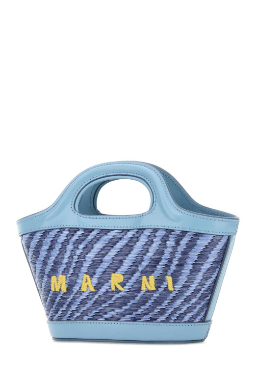 Two-tone rafia mini Tropicalia handbag MARNI (BMMP0067U2P9841)