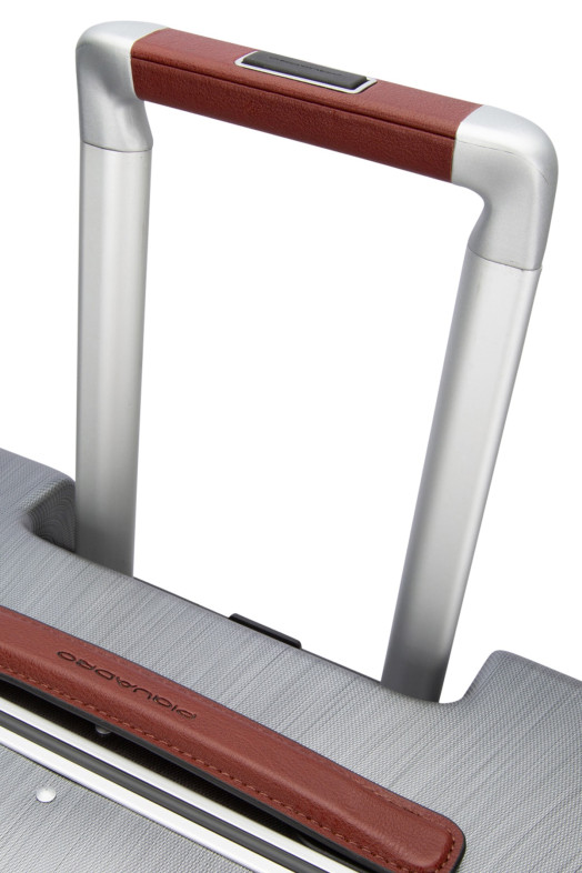 TROLLEY MEDIO 4 RUOTE IN POLICARBONATO E PELLE PIQUADRO (BV4427PQLM)