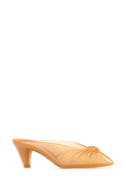 Orange rubber ChloÃ© Jelly mules CHLOE (CH26U17ORQ)