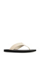 Ivory leather Dune thong slippers THE ROW (F1839L825)