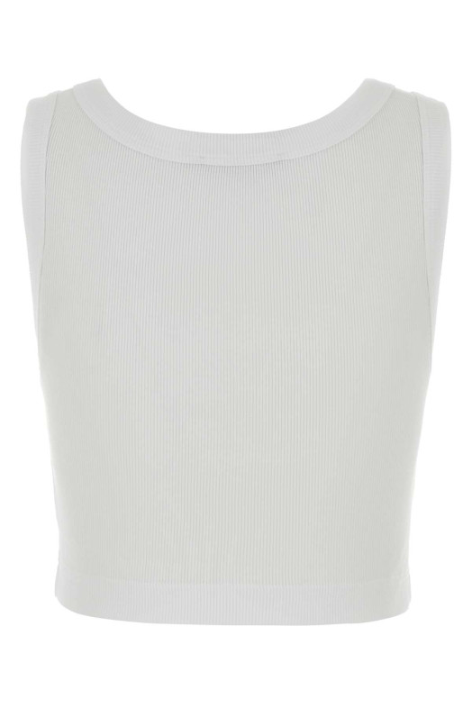 White cotton tank top Multicolor DOLCE & GABBANA (F8W42TFU7AV)