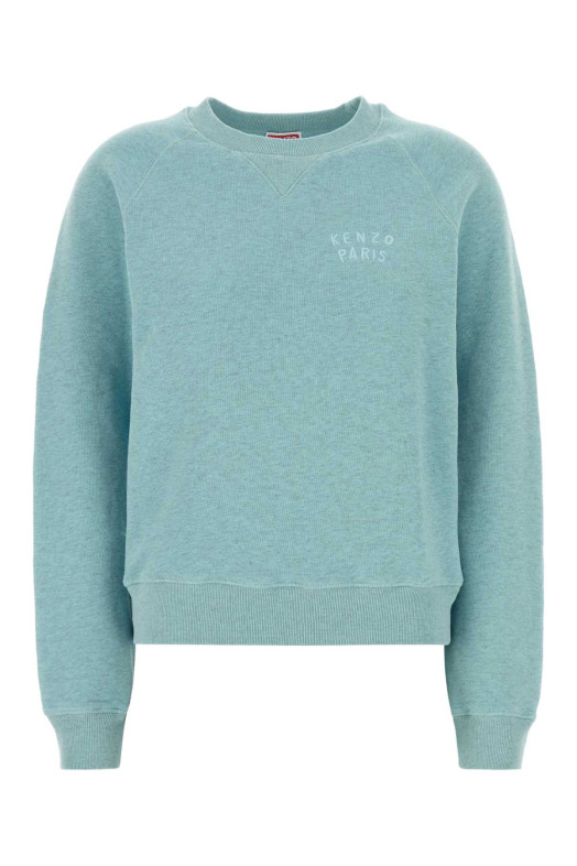 Melange light-blue cotton sweatshirt KENZO (FG52SW2104MJ)