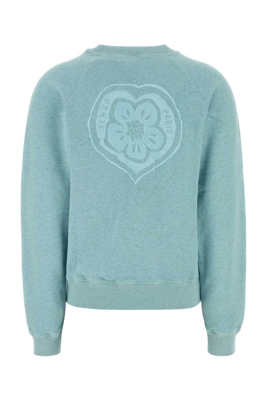 Melange light-blue cotton sweatshirt KENZO (FG52SW2104MJ)
