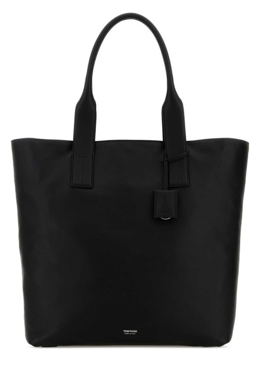 Black leather shopping bag TOM FORD (H0738LCL606Y)