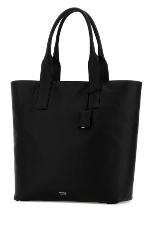 Black leather shopping bag TOM FORD (H0738LCL606Y)