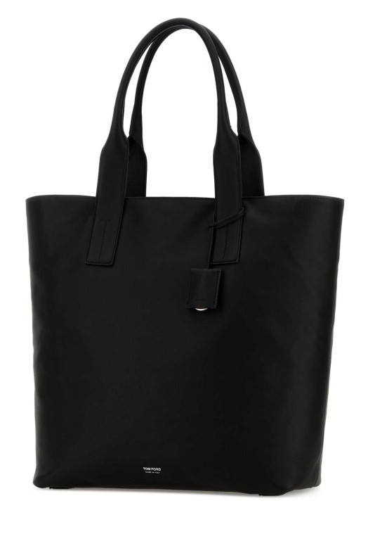 Black leather shopping bag TOM FORD (H0738LCL606Y)