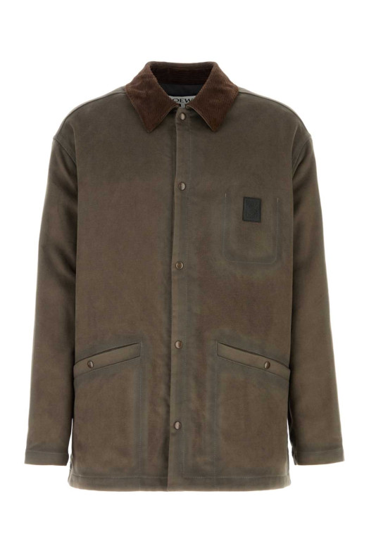 Khaki viscose blend jacket LOEWE (H526Y02WDO)