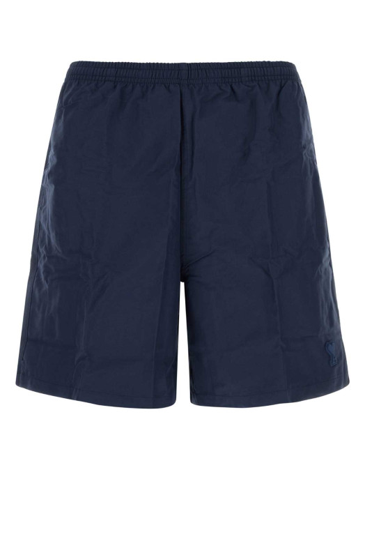 Navy blue nylon swimming shorts AMI (HBW318PA0027)
