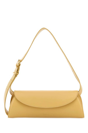 Маленька шкіряна сумка через плече Cannolo жовтого кольору від JIL SANDER (J07WD0023P4840)