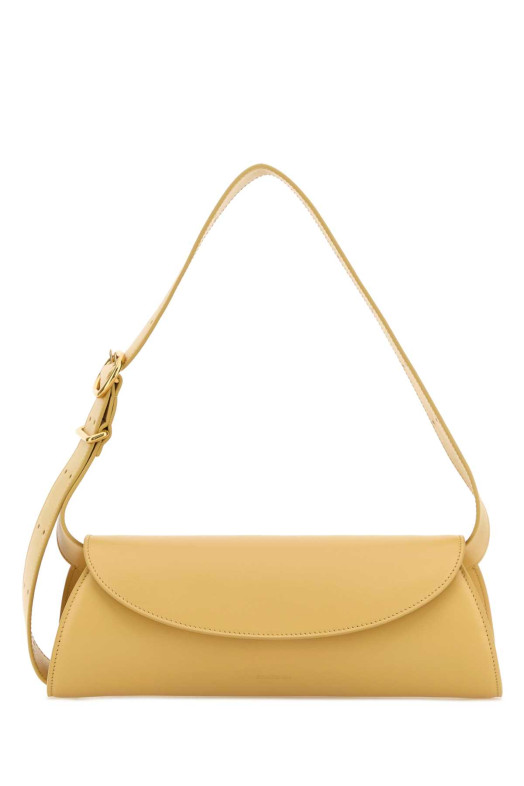 Маленькая сумка через плечо Cannolo из желтой кожи JIL SANDER (J07WD0023P4840)