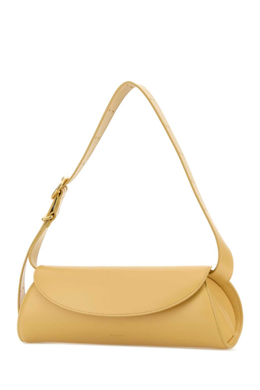 Маленькая сумка через плечо Cannolo из желтой кожи JIL SANDER (J07WD0023P4840)