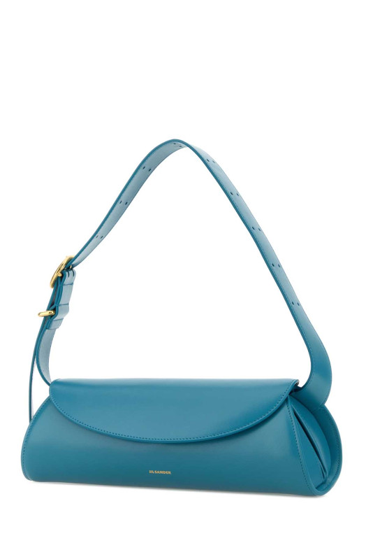 Небольшая сумка через плечо Cannolo из бирюзовой кожи JIL SANDER (J07WD0023P4840)