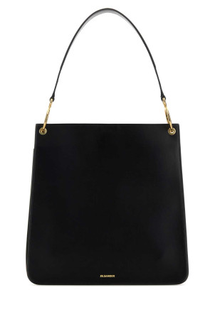Черная кожаная сумка через плечо Otto от JIL SANDER (J08ZH0094P9050)