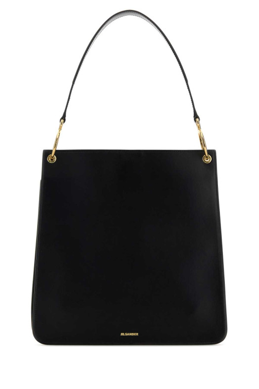 Черная кожаная сумка через плечо Otto от JIL SANDER (J08ZH0094P9050)