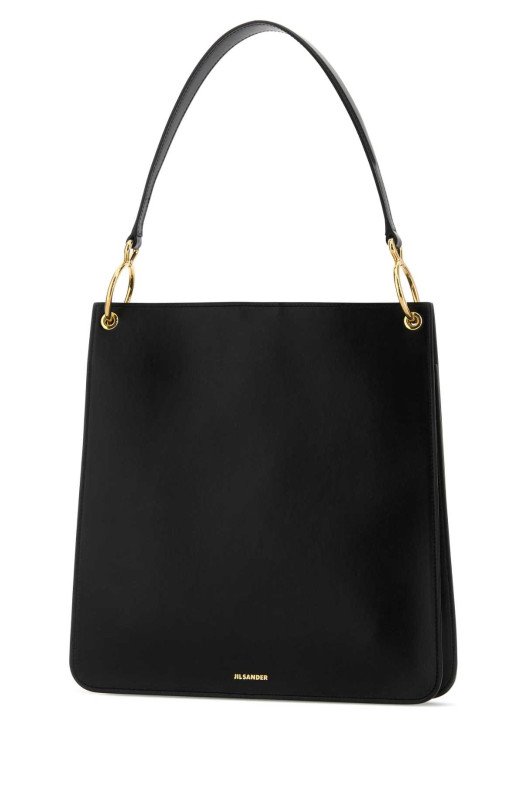 Черная кожаная сумка через плечо Otto от JIL SANDER (J08ZH0094P9050)