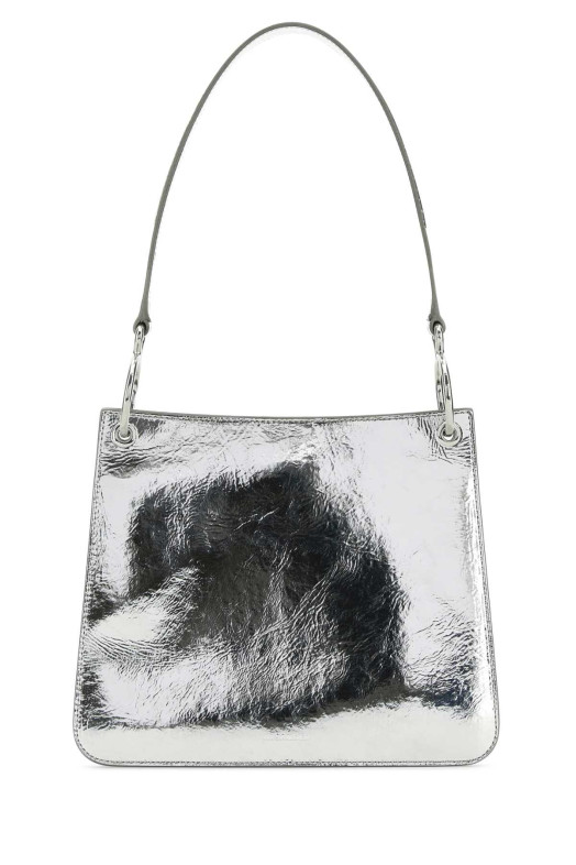 Silver leather Otto shoulder bag JIL SANDER (J08ZH0095P9047)