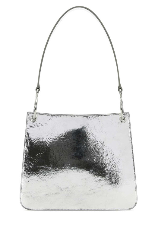 Silver leather Otto shoulder bag JIL SANDER (J08ZH0095P9047)