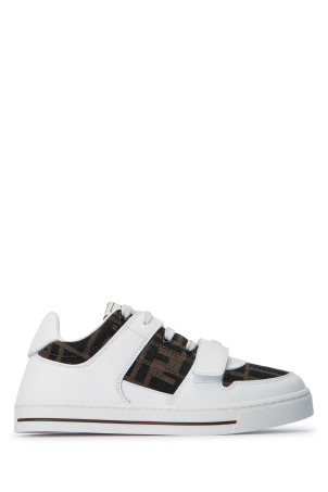 SNEAKER VITELLO+TESS.JACQ.FF FENDI KIDS (JMR476AHGY)