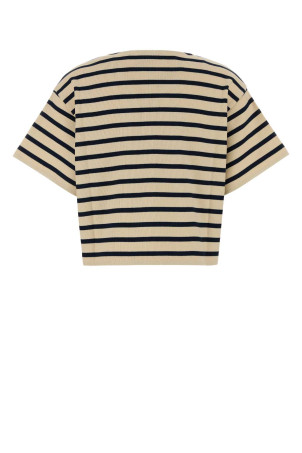 Embroidered cotton oversize t-shirt White/Black MONCLER (L10938C0005089BEB)