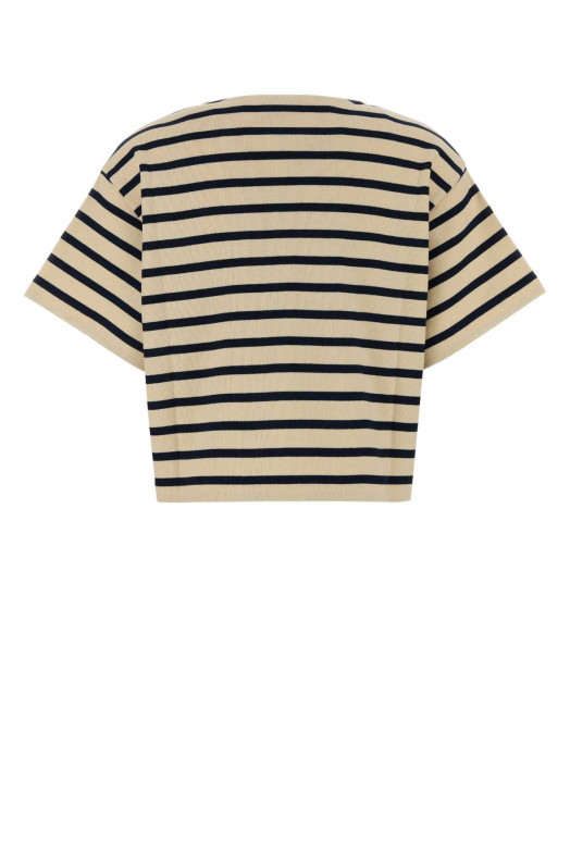 Embroidered cotton oversize t-shirt White/Black MONCLER (L10938C0005089BEB)