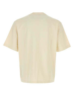 Cream cotton t-shirt White STONE ISLAND (L1S152100017S0X16)
