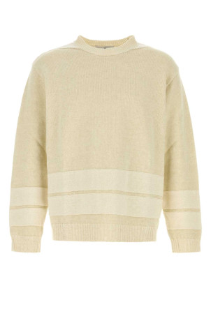 Cream cotton blend sweater STONE ISLAND (L1S155100043S00XG)