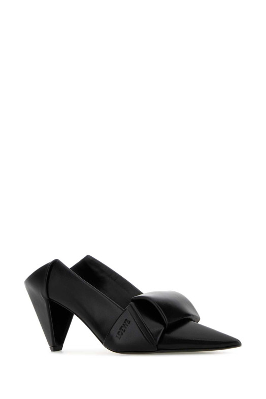 Black leather Origami mules Black LOEWE (L814S01XB2)