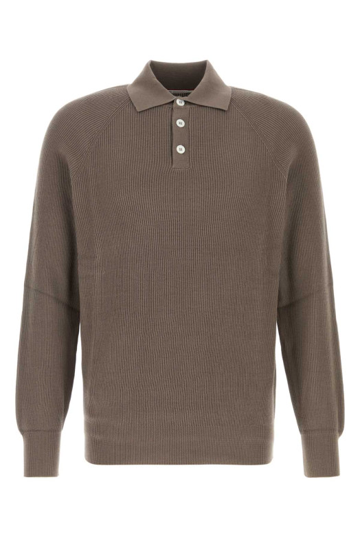 Mud cotton polo shirt BRUNELLO CUCINELLI (M29400105)