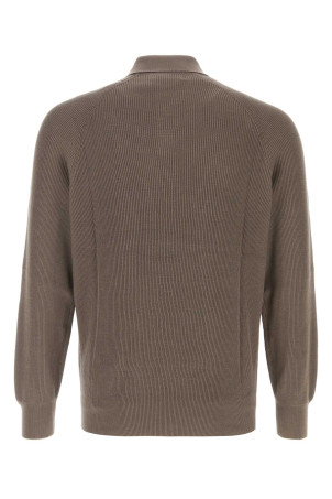 Mud cotton polo shirt BRUNELLO CUCINELLI (M29400105)