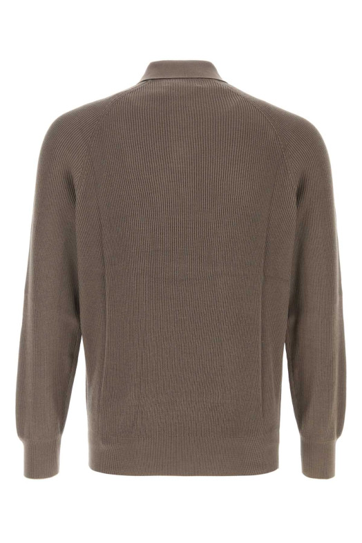 Mud cotton polo shirt BRUNELLO CUCINELLI (M29400105)