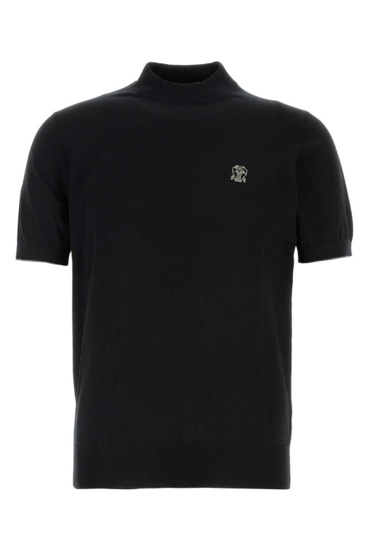 Black knit t-shirt BRUNELLO CUCINELLI (M29800104)