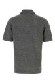 Melange dark grey linen blend polo shirt BRUNELLO CUCINELLI (M2L00315)