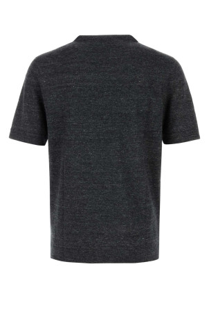 Melange black linen blend sweater BRUNELLO CUCINELLI (M2L00340)