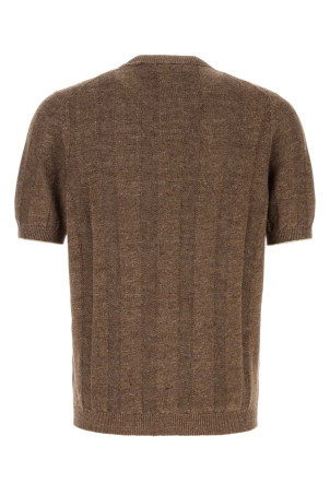Brown knit t-shirt BRUNELLO CUCINELLI (M2L707800)
