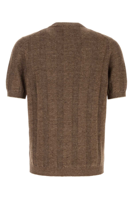 Brown knit t-shirt BRUNELLO CUCINELLI (M2L707800)