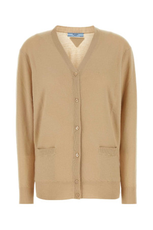 Beige cashmere cardigan PRADA (P25M95SOOO15HV)