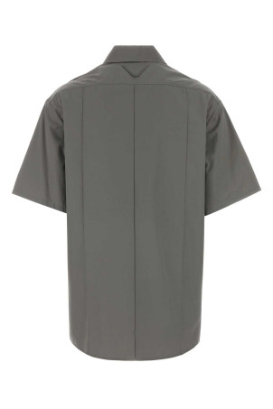 Dark grey poplin shirt PRADA (P411JSOOO1XV2)