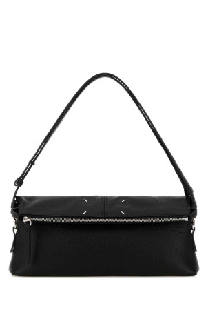 Black leather 5AC Soft clutch MAISON MARGIELA (SB2WF0007P8838)