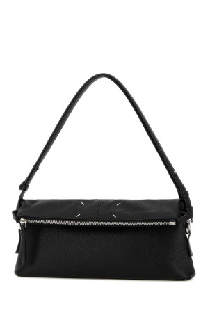 Black leather 5AC Soft clutch MAISON MARGIELA (SB2WF0007P8838)