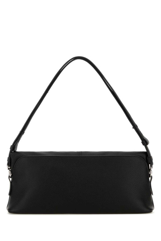 Black leather 5AC Soft clutch MAISON MARGIELA (SB2WF0007P8838)