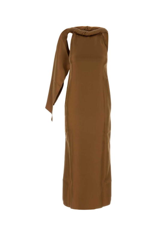 SUSAN 01 TWISTED COLLAR DRESS Brown LOULOU DE SAISON (SUSAN)