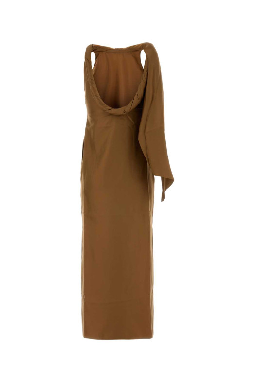 SUSAN 01 TWISTED COLLAR DRESS Brown LOULOU DE SAISON (SUSAN)