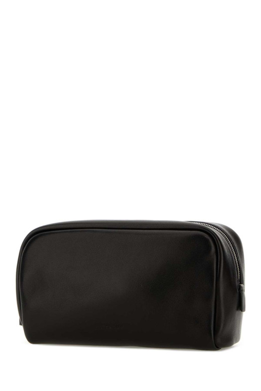 Black leather Astra beauty case THE ROW (W2009L117)