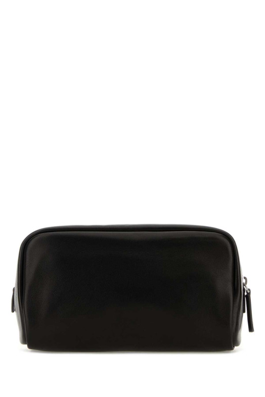 Black leather Astra beauty case THE ROW (W2009L117)