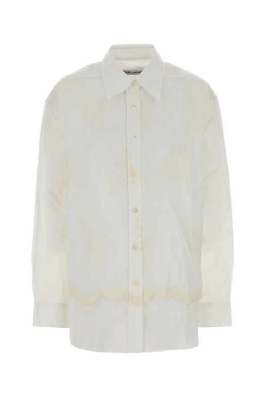 White cotton oversize shirt OUR LEGACY (W2262PIC)
