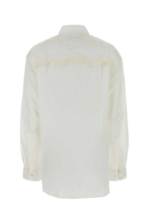 White cotton oversize shirt OUR LEGACY (W2262PIC)
