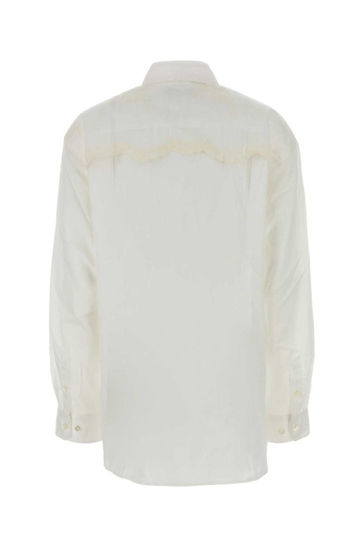 White cotton oversize shirt OUR LEGACY (W2262PIC)