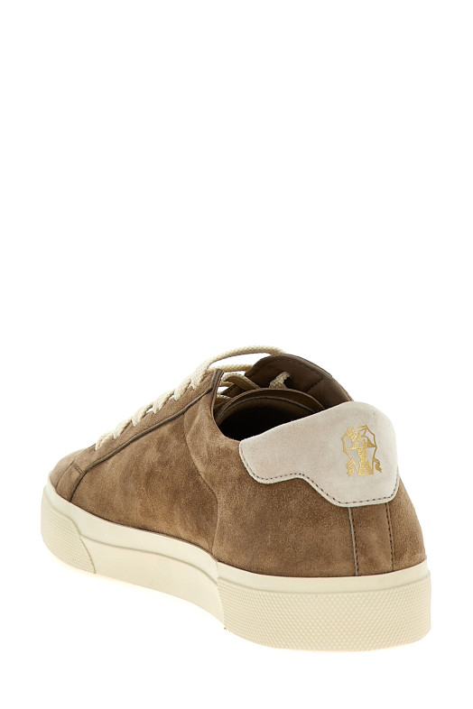 Suede sneakers Beige