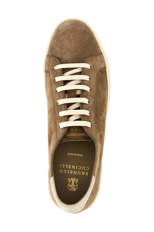 Suede sneakers Beige