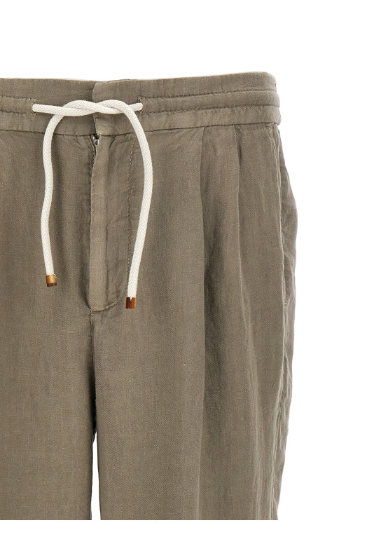 Linen trousers Green